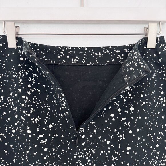 Kate Spade High Rise Speckled Deer Dot Mini Skirt Contemporary Black Size 0 - Picture 4 of 6